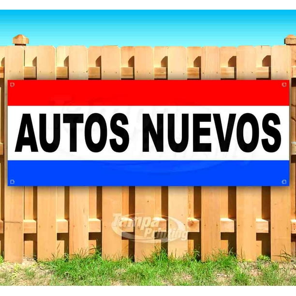 Flag, New Autos Now Open 13 oz Heavy Duty Vinyl Banner Sign with Metal Grommets Advertising Store New Many Sizes Available Flag, New Autos Now Open 13 oz Heavy Duty Vinyl Banner Sign with Metal Grommets Advertising Store New Many Sizes Available